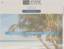 Tablet Screenshot of levinelawoffices.com